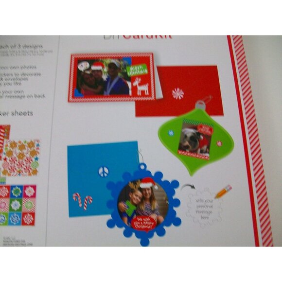Carlton Cards DIY Christmas Card Kit 12 Cards & Envelopes Sticker Sheets - Picture 3 of 7